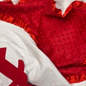 Baseball Minkey Blanket